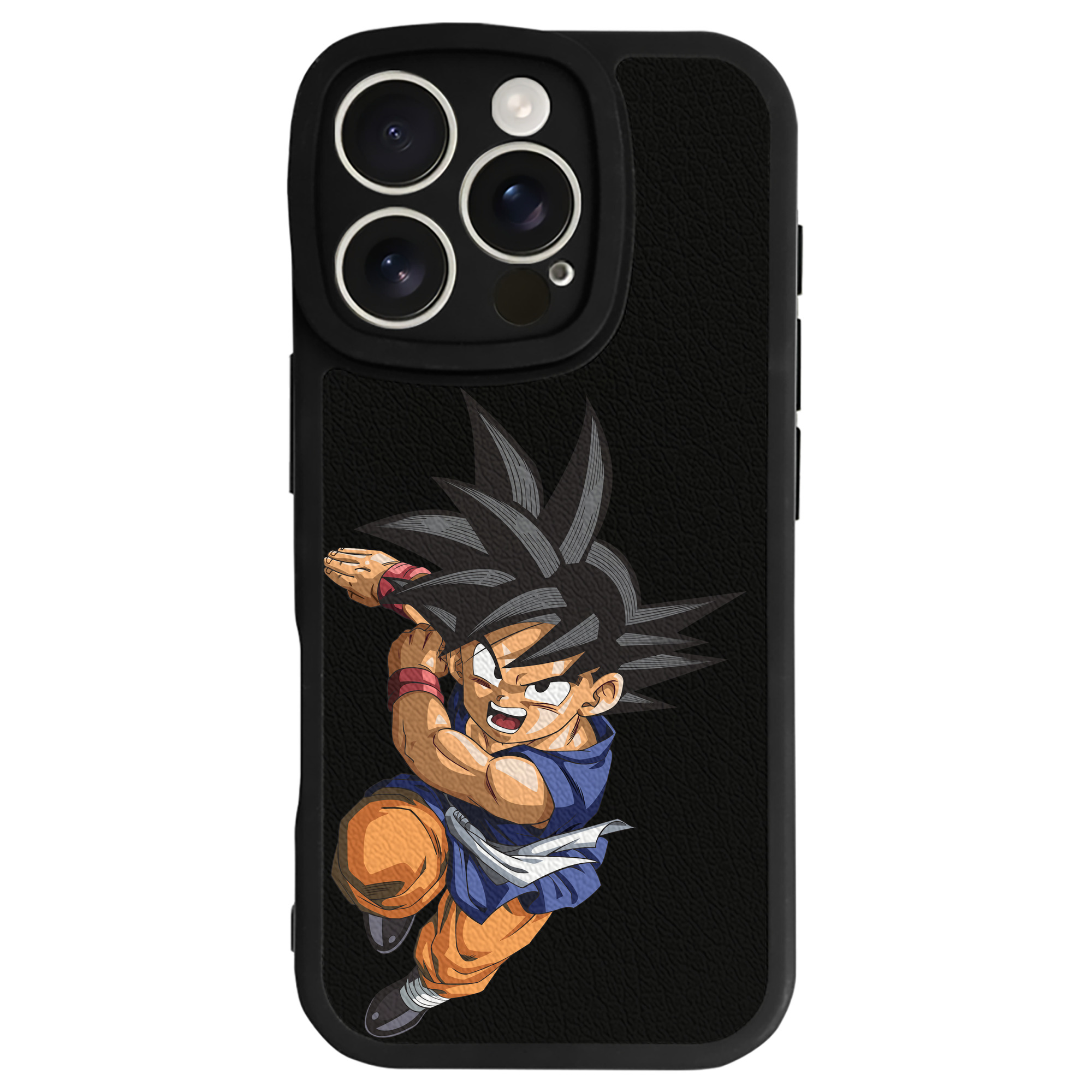 （画像用） ドラゴンボール 孫悟空（そん ごくう）Son Goku カカロット DRAGON BALL Kakarotto 【iPhone 16シリーズ対応】シリコンスマホケース（レザー調） 材質：シリコン
